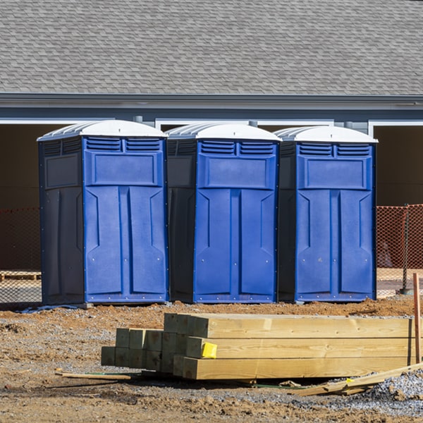 what is the expected delivery and pickup timeframe for the porta potties in Brentwood